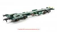 OO-FWA-4101A Revolution Trains FWA Ecofret Container Flat in VTG Green (Freightliner) - twin pack